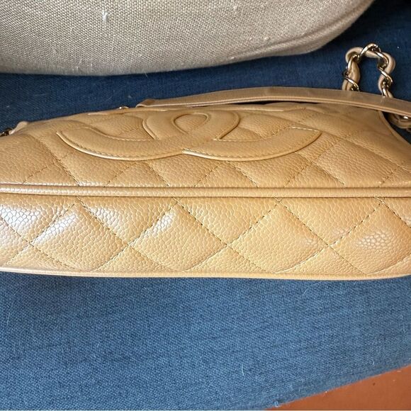 Chanel Cavier Quilted Timeless CC Shoulder Bag Beige - Picture 14 of 16